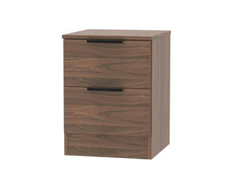 City18 2 Drawer Bedside, Walnut