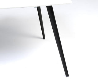 Aerius Rectangular Dining Table, Marble/Black