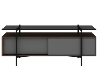 Helis Media Unit, Walnut/Grey