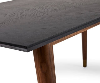 Chevron Rectangular Dining Table, Wenge