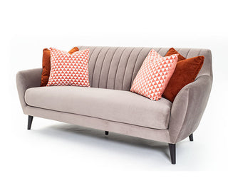 Borough 2.5 Seater Sofa, Taupe Velvet