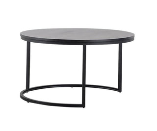 Citadel Circular Coffee Table, Wenge/Grey