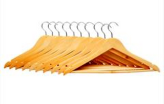 Wooden Hangers Set of 10