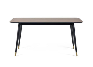 Flynn Dining Table, Walnut & Black