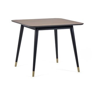 Flynn Square Dining Table, Walnut & Black