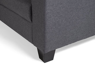 Cherie Corner Sofa 5 Seater, Charcoal