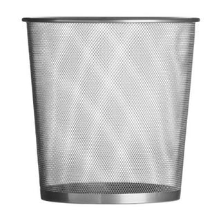 Wire Mesh Paper Bin Silver