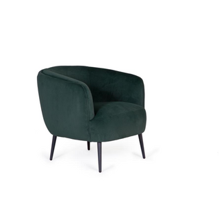 Stella Occasional Chair, Green Velvet