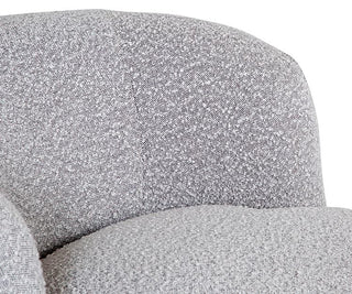 Kylie Swivel Chair, Grey Boucle