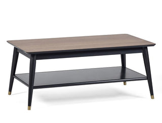 Flynn Coffee Table Rectangular, Walnut/Black