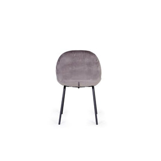 Lacey Dining Chair, Grey Velvet