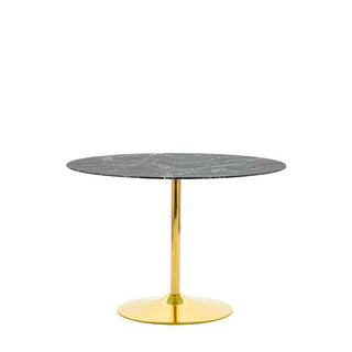 Orwell Dining Table Circular, Black Marble