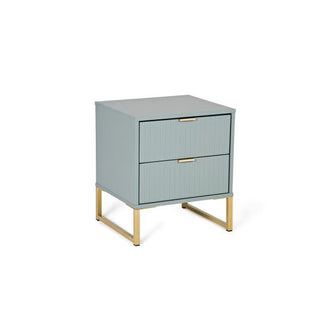 Conrad Bedside 2 Drawer, Green