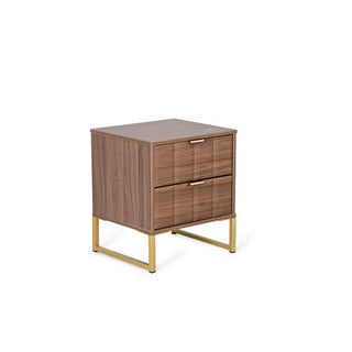 Jacob Bedside 2 Drawer, Walnut