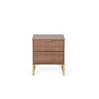 Jacob Bedside 2 Drawer, Walnut