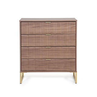 Jacob Chest 4 Drawer, Walnut