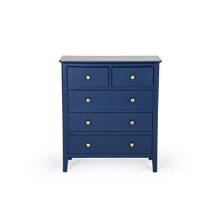 Rankin Chest 5 Drawer, Blue