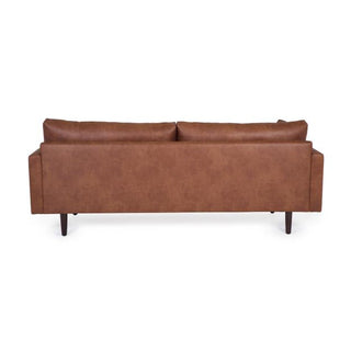 Brando Sofa 3 Seater, Brown Faux