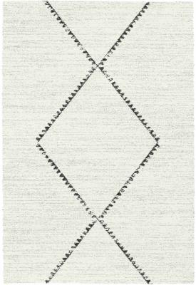 Yuma Rug 160x230cm, White/Black