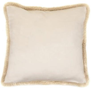 Leona Cushion Ivory Velvet