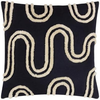 Leyla Cushion 45x45cm Blk/Wht