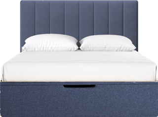 Columbus Ottoman Bed King Blue