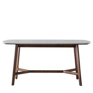 Barcelona Dining Table Dark Wood/Marble