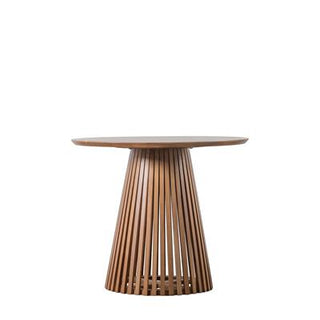 Poosh Slatted Dining Table Circular