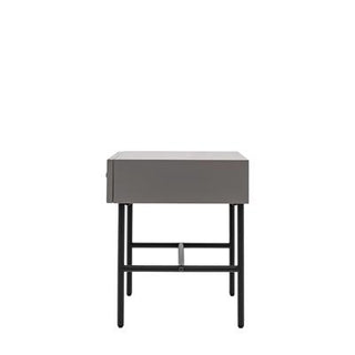 Grip 1 Drawer Bedside Grey