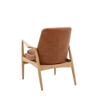 Flexo Occasional Chair Brown Leather