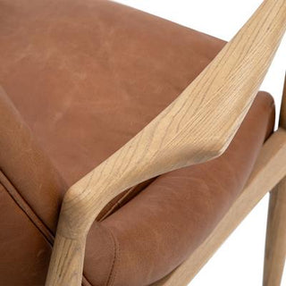 Flexo Occasional Chair Brown Leather