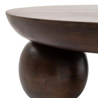 Axle Coffee Table Circular Walnut