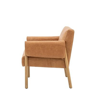 Fidi Occasional Chair Brown Leather